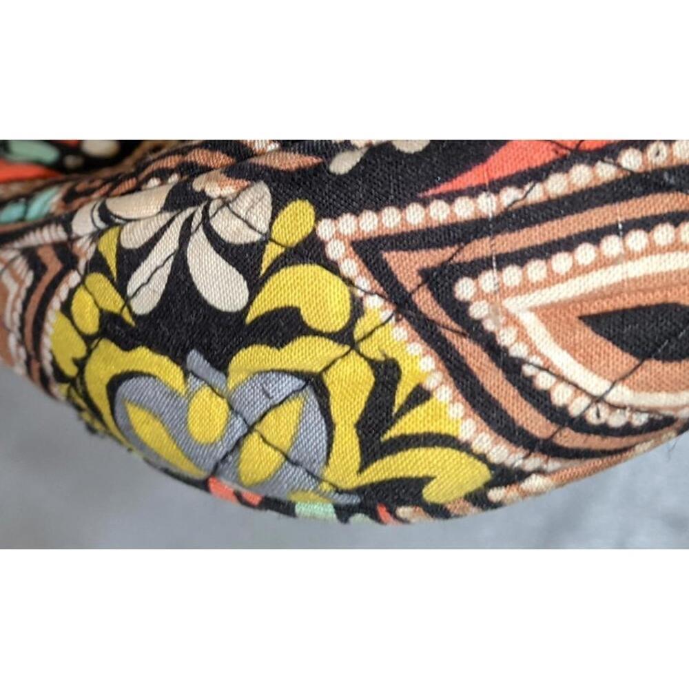 Vera Bradley Sierra Triple Zip Hipster Crossbody Purse Bag EUC Floral Quilted - Picture 6 of 7